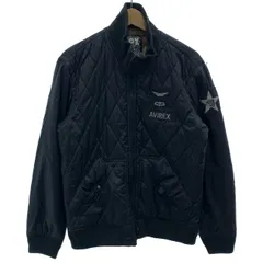 AVIREX　キルティングジャケット　ナイロンジャケット　ハイネック　フルジップ　ワッペン　オーバーサイズ　アメカジ　古着