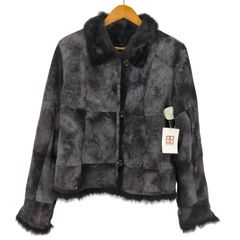 ユーズドフルギ USED古着 Real Fur 100% & Lamb Leathe Mouton Jacke  