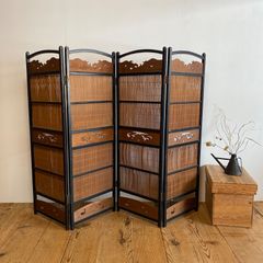 ヴィンテージ リクライニングチェア 木製フレーム 折り畳み レトロ