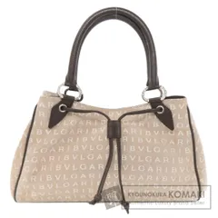 BVLGARI ブルガリ ロゴマニア ハンドバッグ キャンバス レディース [中古]