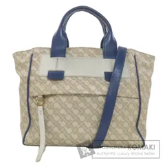 GHERARDINI ゲラルディーニ ロゴモチーフ ソフティ 2WAY ハンドバッグ ポリエステル ポリウレタンコーティング レディース [中古]