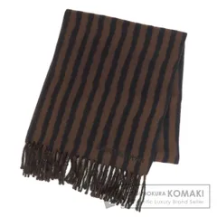 LOUIS VUITTON ルイヴィトン ストライプ マフラー カシミヤ ウール レディース [中古]