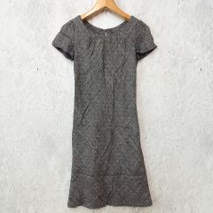 OMME CA ISM コムサイズム ワンピース 上品 フォーマル 無地 ドレス ブラック Lサイズ ◎_〇◇☆