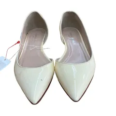 MN4 CORSO ROMA 9 コルサローマノーヴェ　パンプス 37(24) エナメル　サイドカット　ポイテッドトゥパンプス  ホワイト 2000002601241のサムネイル