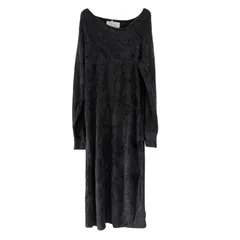 JOEL ROBUCHON&GELATO PIQUE ルームウェア ワンピース ブラック レディース フリーサイズ【Z1742】