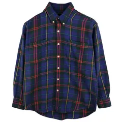 古着 90年代 ギャップ GAP オールドギャップ タータンチェック 長袖 ボタンダウン ヘビーネルシャツ メンズS相当 ヴィンテージ/eaa608509