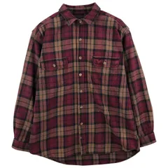 古着 フィールドアンドストリーム FIELD&STREAM 長袖 ヘビーネルチェックシャツ メンズXL相当/eaa459581