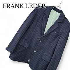FRANK LEDER フランクリーダー ネイビー ストライプ メンズ アウター ジャケット テーラードジャケット カジュアル 【XSサイズ】170KJのサムネイル