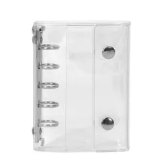 【送料無料】透明シール帳 バインダー式 30枚リフィル付きクリアタイプ・選べる4色シールやプリクラの整理に最適ギフトにもぴったりなかわいい手帳型収納