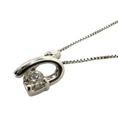 k18wg製 dancingstoneネックレストップ 0.2ct - メルカリ