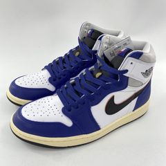 【中古】NIKE AIR JORDAN 1 High OG Rare Air Deep Royal Blue スニーカー 28cm DZ5485-100 ホワイト ブルー ブラック ナイキ[10]
