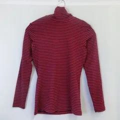 UNIQLO ユニクロ ハイネックヒートテック ピンクボーダー Mサイズ 〇◇