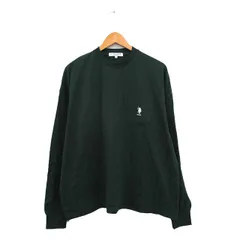 ユーエスポロアッスン U.S. POLO ASSN. Tシャツ カットソー 長袖 胸ポケット ロゴ コットン L グリーン 緑 /KT7
