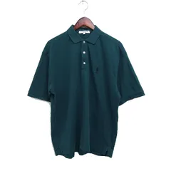 ユーエスポロアッスン U.S. POLO ASSN. 半袖 ポロシャツ ロゴマーク刺繍 鹿の子 L グリーン 緑 /FT27