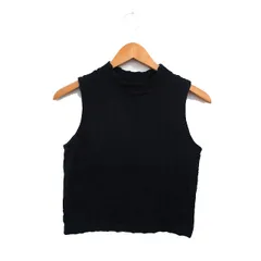 マカフィー MACPHEE トゥモローランド ニット ベスト プルオーバー コットン シンプル S ネイビー 紺 /KT21