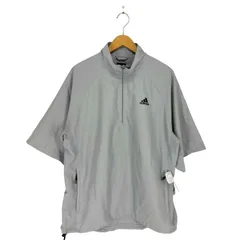 アディダス adidas 00s ロゴ刺繍ハーフジップトップス メンズ  O