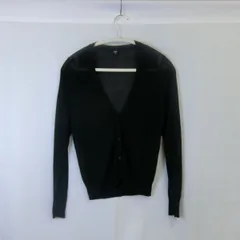 UNIQLO ユニクロ ライトVネックカーディガン ブラック Mサイズ 〇□