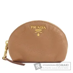 PRADA プラダ ロゴ アクセサリーポーチ レザー レディース [中古]