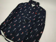 【USED/AB】PEARLYGATESパーリーゲイツ 長袖シャツ ゴルフ柄 サイズ0