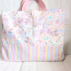 ☆ぴーたーまみー☆レッスンバッグ　ハンドメイド　ユニコーン　星座　ピンク ☆ぴーたーまみー様専用☆レッスンバッグ ハンドメイド ユニコーン