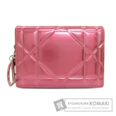 CHRISTIAN DIOR クリスチャンディオール カナージュ カードケース エナメル レディース [中古]