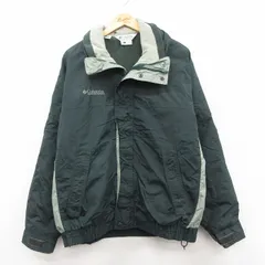 XL/古着 コロンビア 長袖 ナイロン マウンテン ジャケット メンズ 00年代 00s ワンポイントロゴ 大きいサイズ 濃緑 内側フリース 25dec09