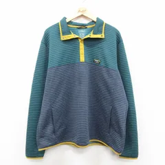 XL/古着 エルエルビーン 長袖 ジャケット メンズ ツートンカラー スナップT 緑他 25dec09