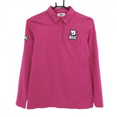 ワック】美品 ポロシャツ ノースリーブ ピンク 1サイズ レディース