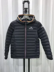EIDER ブラック 軽量 ダウン フーディー アウター 145