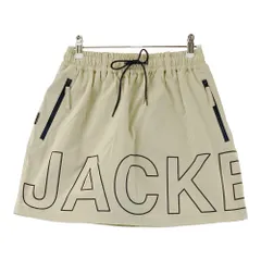 サイズ：0 JACK BUNNY ジャックバニー  インナー付き ロゴ入りスカート  ベージュ系 [240101611241] ゴルフウェア レディース ストスト