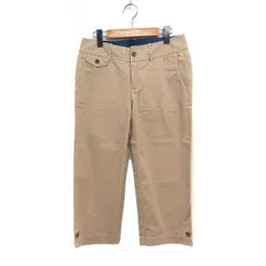 エディーバウアー EDDIE BAUER チノ クロップド パンツ 無地 コットン 綿 P2 ベージュ /FT9