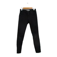 アズールバイマウジー AZUL by moussy スキニー パンツ コットン シンプル XS ブラック 黒 /KT32