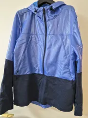 UNDER ARMOUR アンダーアーマー ブルー フード ジップアップ ジャケット