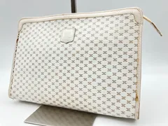 CELINE　セリーヌ　クラッチバッグ　マカダム　ホワイト　4837