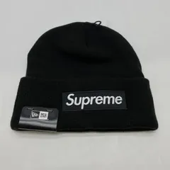 【中古】SUPREME×Newera 25FW BOX LOGO BEANIE ブラック シュプリーム[24][240024545848]