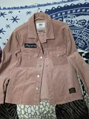 GU コーデュロイ シャツ ジャケット ピンク