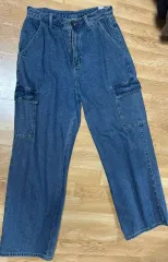 デニムカーゴワイドパンツ