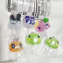 ① 5種 6個 たまごっち カラフルキャンディチャーム ガチャ フィギュア キーホルダー