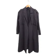 ケイビーエフ KBF アーバンリサーチ トレンチコート アウター ロング丈 ガウン リボン 無地 One チャコールグレー /FT2