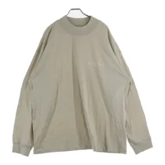FEAR OF GOD ESSENTIALS (フィアオブゴッド エッセンシャルズ) L/S T-SHIRT フェルトロゴ 長袖Tシャツ ロンT ベージュ