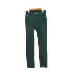 ランデニム RUN DENIM デニム ジーンズ スキニー ストレッチ S グリーン 緑 /KT23