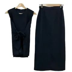 Mila Owen(ミラオーウェン) スカートセットアップ レディース美品  - ダークネイビー