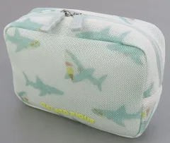 【中古】バッグ サメ総柄(ライトブルー) SHARK柄ポーチ 「GELATO PIQUE」