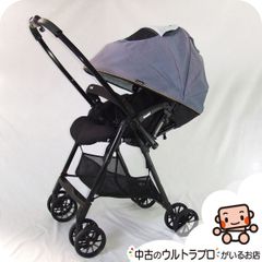 美品 AILEBEBEフラコットFsベビーカー◇アースグレイ◇0ヶ月～36ヶ月 