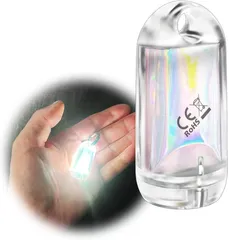 DOKEEP 超ミニ LEDライト ランタン 超軽量 11g USB充電式 EDC 高輝度 ミニ 懐中電灯 3モード 250ルーメン ポケットライト 防水 超小型 ミニ投光器 点灯3~50時間 (ホワイト+レッド)