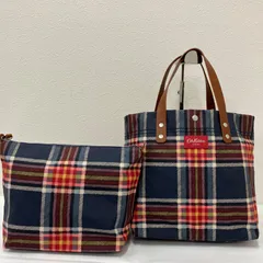 8880　Cath Kidston　キャスキッドソン　 ハンドバッグ　チェック　総柄　 バッグインポーチ　レディース