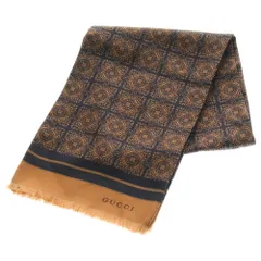 GUCCI (グッチ) 総柄 スカーフ マルチカラー