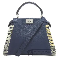 FENDI フェンディ ピーカブーミニ セレリア 2WAY ハンドバッグ カーフ パイソン レディース [中古]