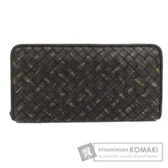 BOTTEGA VENETA ボッテガヴェネタ イントレチャート ラウンドファスナー 長財布（小銭入れあり） カーフ レディース [中古]