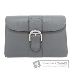DELVAUX ブリヨン コンパクトウォレット レザー ネイビー 保存袋 箱 